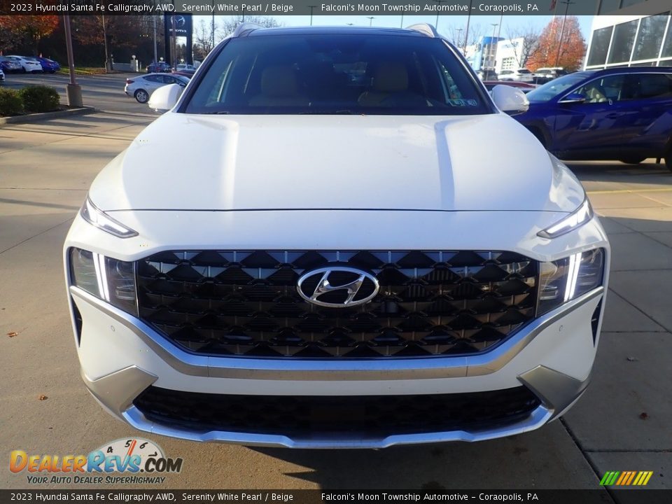 2023 Hyundai Santa Fe Calligraphy AWD Serenity White Pearl / Beige Photo #8