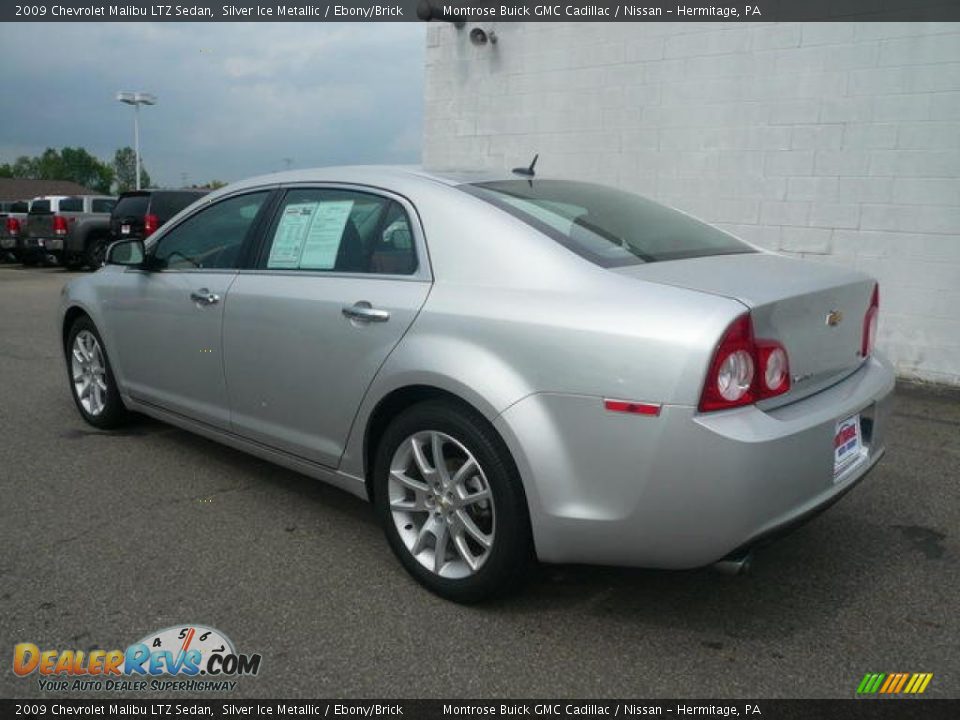 2009 Chevrolet Malibu LTZ Sedan Silver Ice Metallic / Ebony/Brick Photo #5