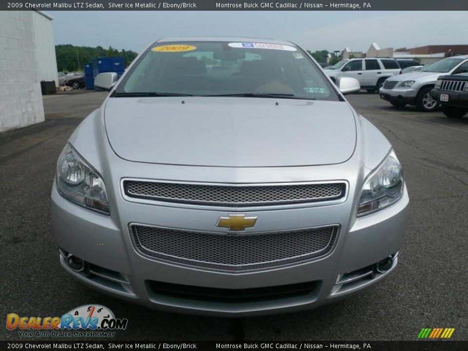 2009 Chevrolet Malibu LTZ Sedan Silver Ice Metallic / Ebony/Brick Photo #7