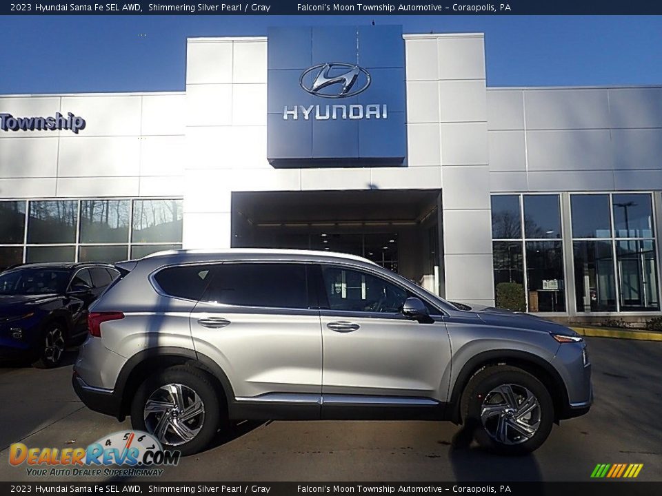 2023 Hyundai Santa Fe SEL AWD Shimmering Silver Pearl / Gray Photo #1