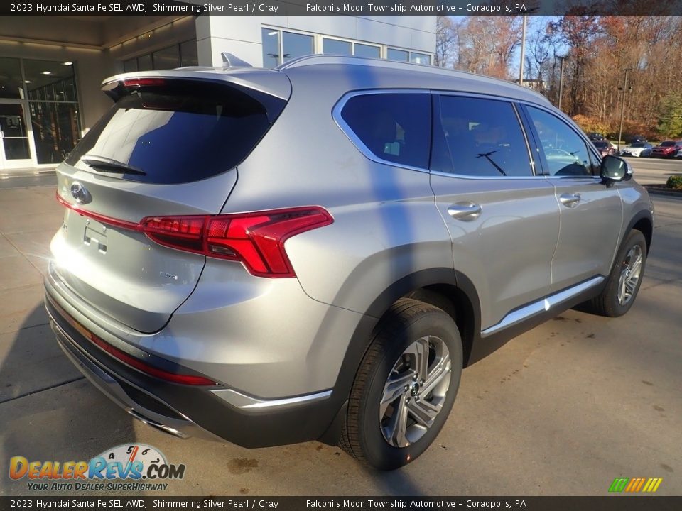 2023 Hyundai Santa Fe SEL AWD Shimmering Silver Pearl / Gray Photo #2