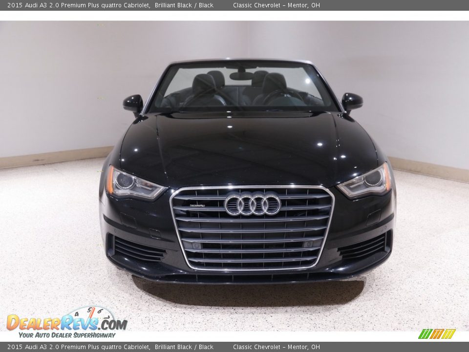 2015 Audi A3 2.0 Premium Plus quattro Cabriolet Brilliant Black / Black Photo #2