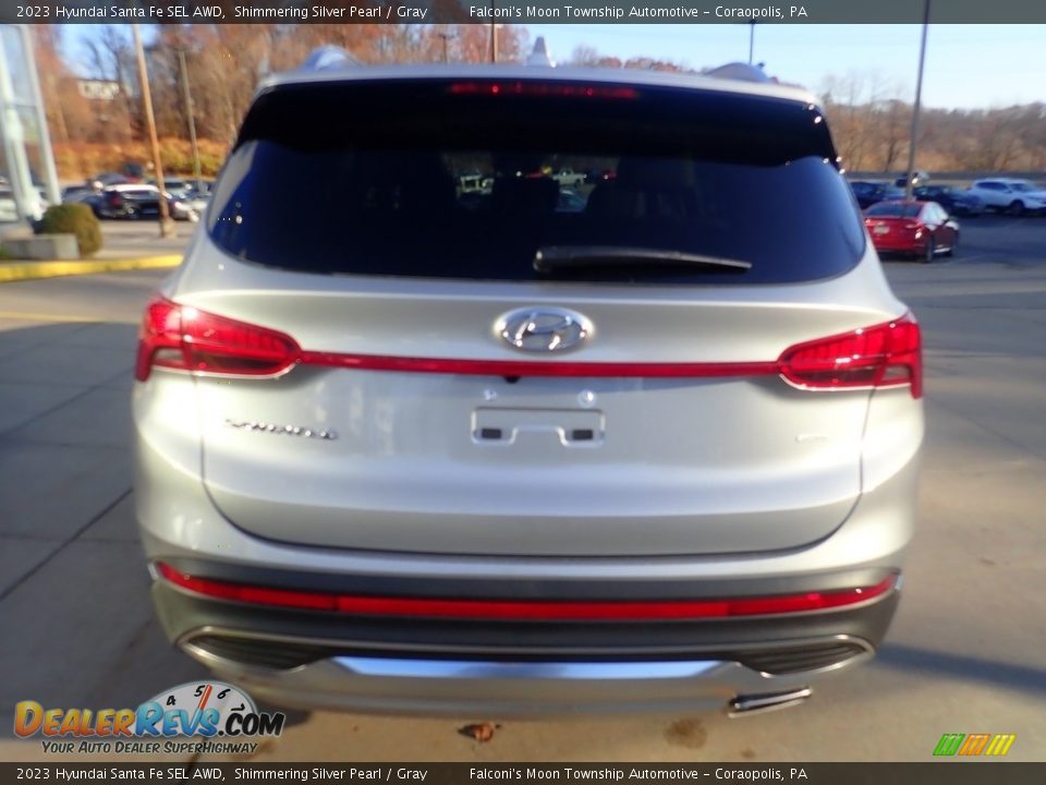 2023 Hyundai Santa Fe SEL AWD Shimmering Silver Pearl / Gray Photo #3