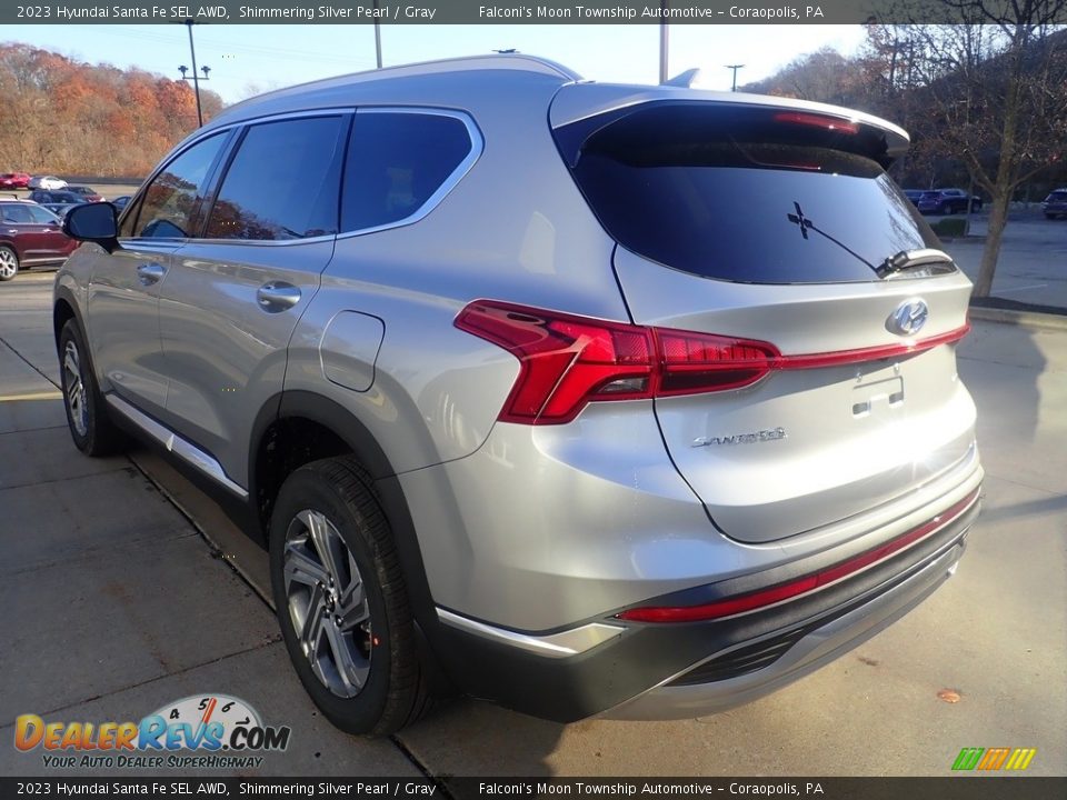 2023 Hyundai Santa Fe SEL AWD Shimmering Silver Pearl / Gray Photo #5