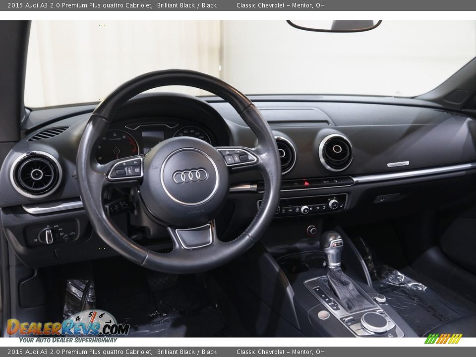 2015 Audi A3 2.0 Premium Plus quattro Cabriolet Brilliant Black / Black Photo #6