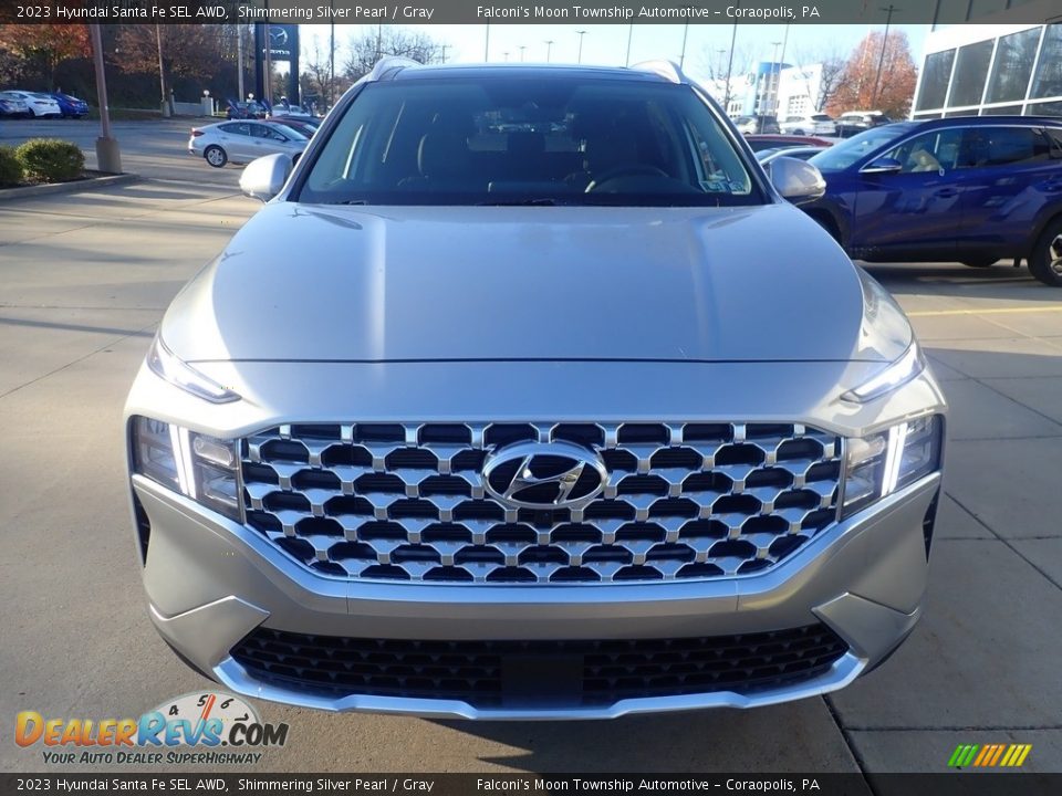 2023 Hyundai Santa Fe SEL AWD Shimmering Silver Pearl / Gray Photo #7