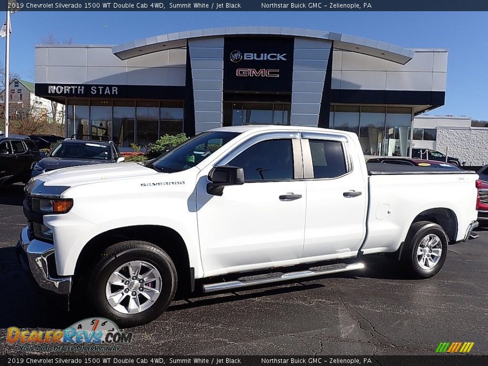 2019 Chevrolet Silverado 1500 WT Double Cab 4WD Summit White / Jet Black Photo #1