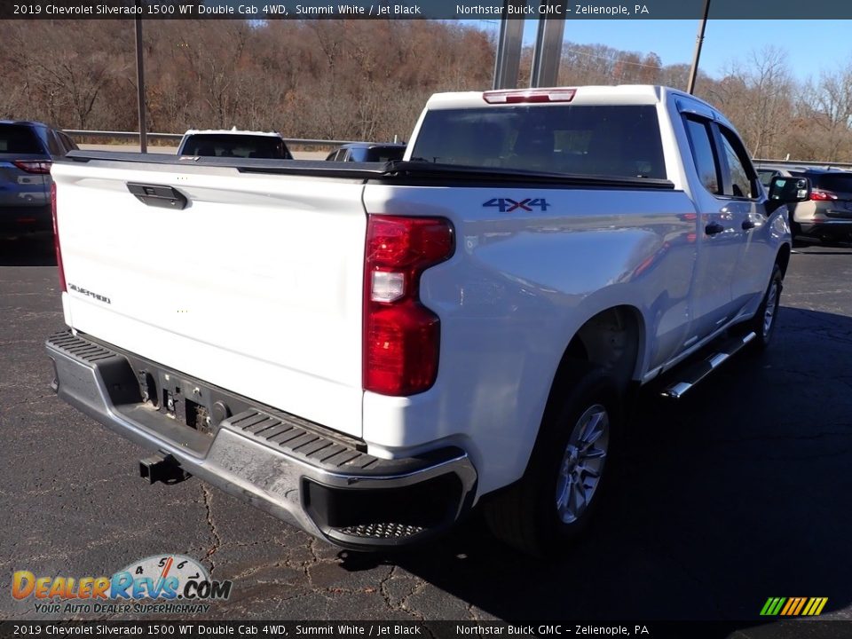 2019 Chevrolet Silverado 1500 WT Double Cab 4WD Summit White / Jet Black Photo #6