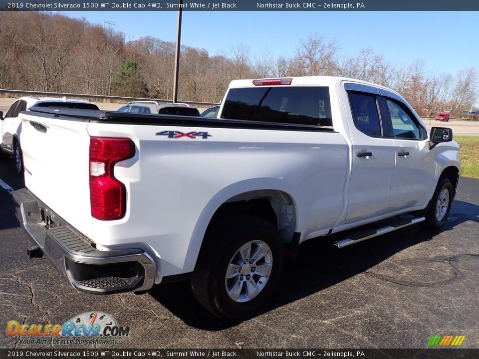 2019 Chevrolet Silverado 1500 WT Double Cab 4WD Summit White / Jet Black Photo #7