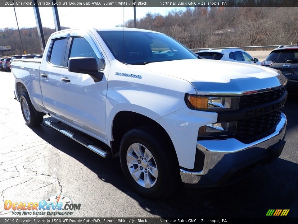 2019 Chevrolet Silverado 1500 WT Double Cab 4WD Summit White / Jet Black Photo #9