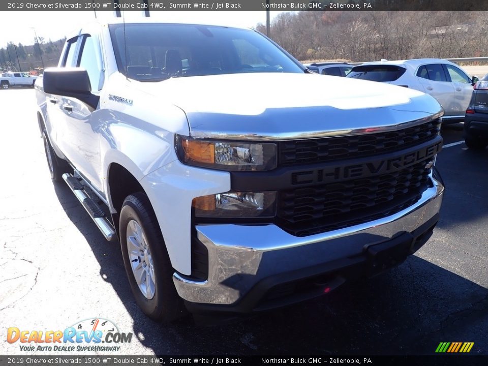 2019 Chevrolet Silverado 1500 WT Double Cab 4WD Summit White / Jet Black Photo #10