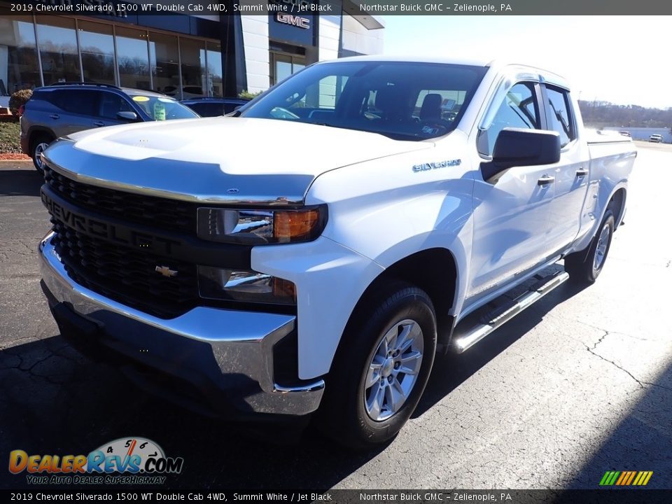 2019 Chevrolet Silverado 1500 WT Double Cab 4WD Summit White / Jet Black Photo #12