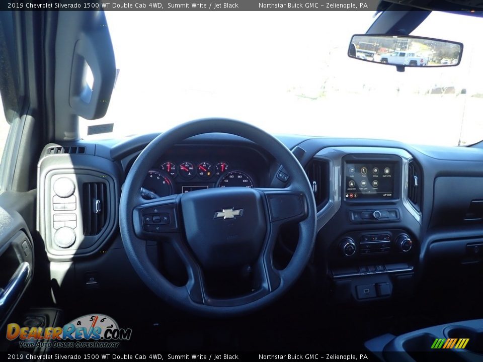 2019 Chevrolet Silverado 1500 WT Double Cab 4WD Summit White / Jet Black Photo #19