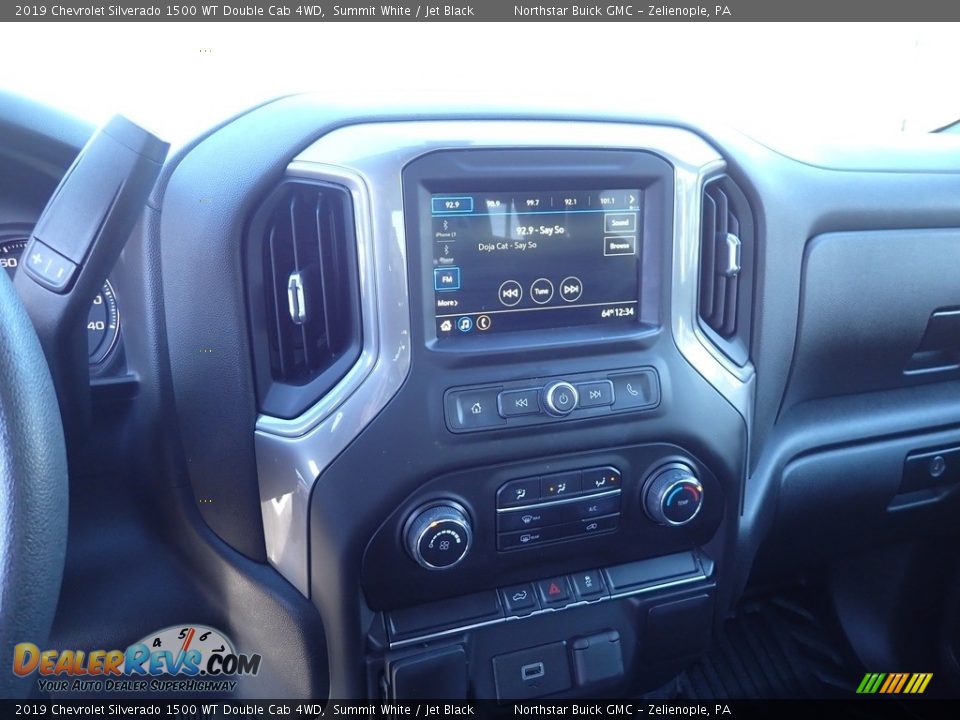2019 Chevrolet Silverado 1500 WT Double Cab 4WD Summit White / Jet Black Photo #22