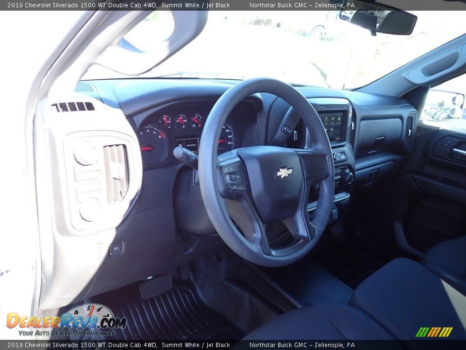 2019 Chevrolet Silverado 1500 WT Double Cab 4WD Summit White / Jet Black Photo #29