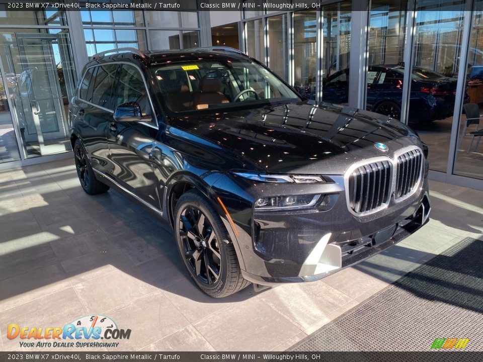 2023 BMW X7 xDrive40i Black Sapphire Metallic / Tartufo Photo #1