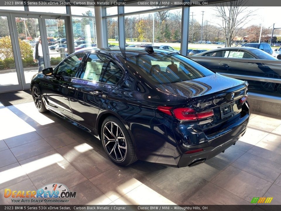2023 BMW 5 Series 530i xDrive Sedan Carbon Black Metallic / Cognac Photo #2