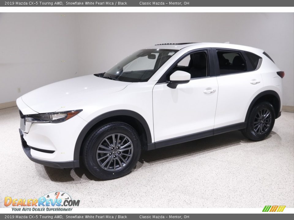 2019 Mazda CX-5 Touring AWD Snowflake White Pearl Mica / Black Photo #3