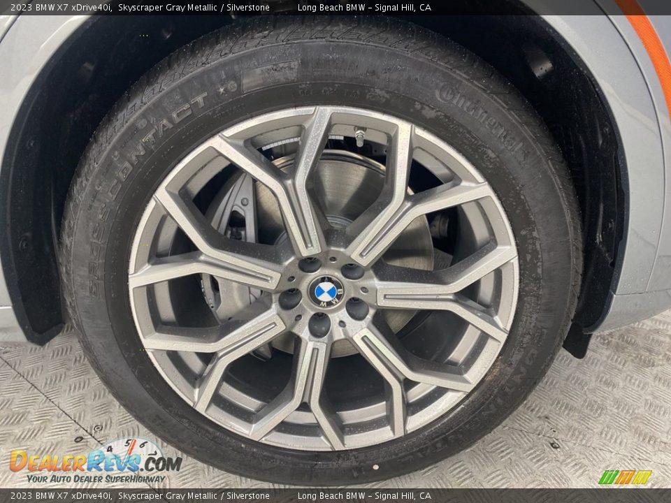 2023 BMW X7 xDrive40i Skyscraper Gray Metallic / Silverstone Photo #3