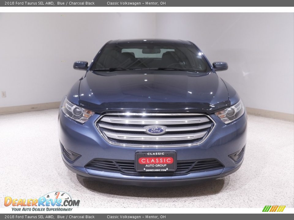 2018 Ford Taurus SEL AWD Blue / Charcoal Black Photo #2