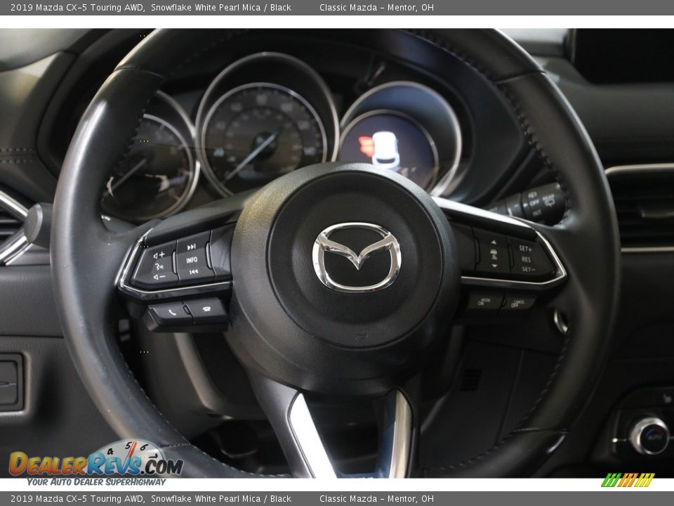 2019 Mazda CX-5 Touring AWD Snowflake White Pearl Mica / Black Photo #7