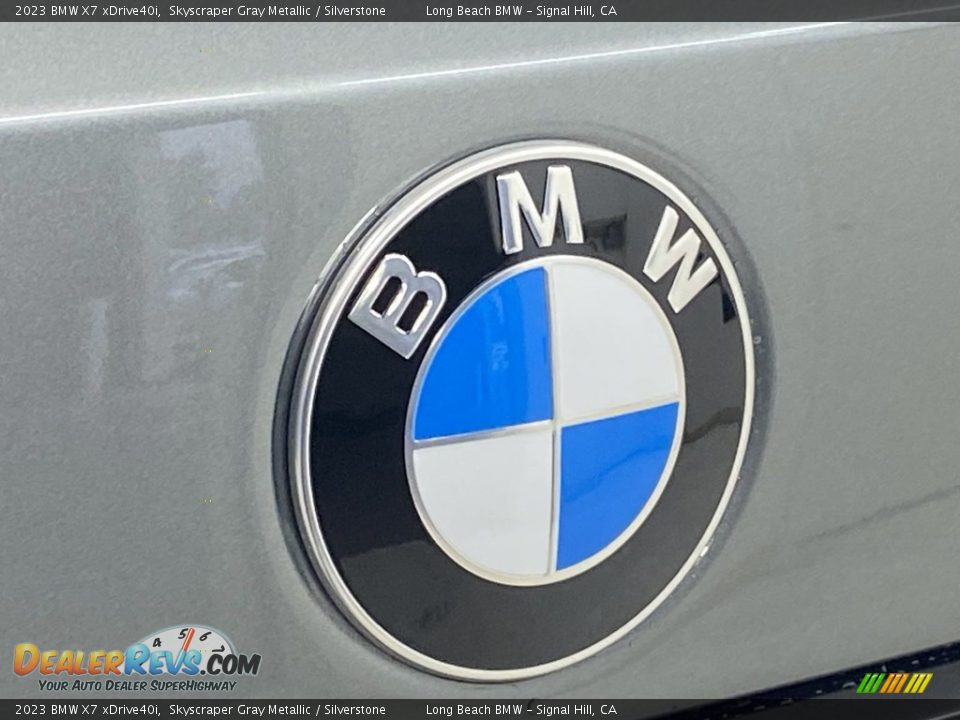 2023 BMW X7 xDrive40i Skyscraper Gray Metallic / Silverstone Photo #7