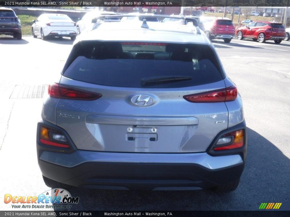 2021 Hyundai Kona SEL AWD Sonic Silver / Black Photo #8