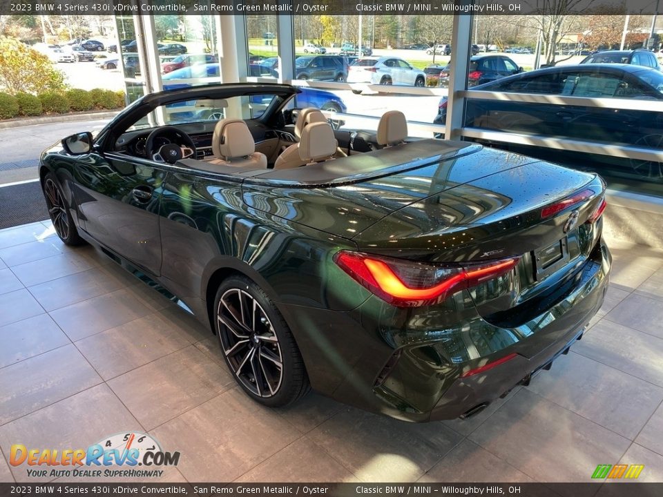 2023 BMW 4 Series 430i xDrive Convertible San Remo Green Metallic / Oyster Photo #3