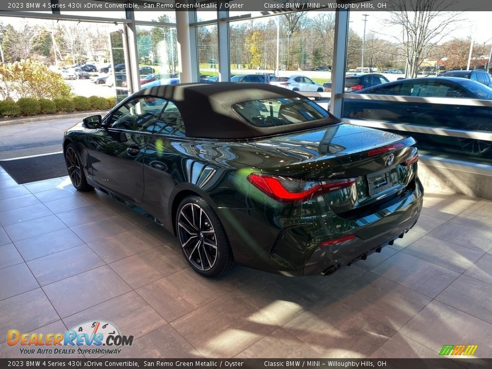 2023 BMW 4 Series 430i xDrive Convertible San Remo Green Metallic / Oyster Photo #4