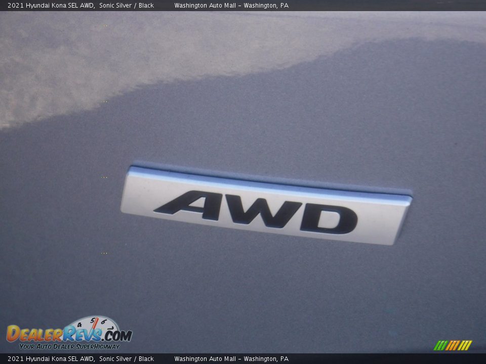 2021 Hyundai Kona SEL AWD Sonic Silver / Black Photo #10