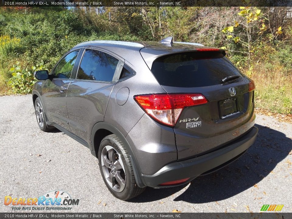 2018 Honda HR-V EX-L Modern Steel Metallic / Black Photo #8