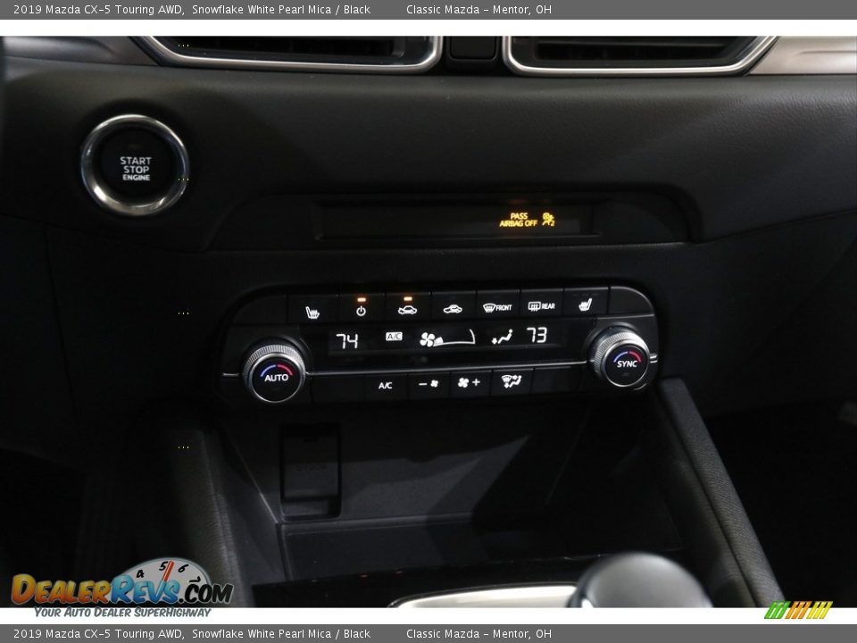 2019 Mazda CX-5 Touring AWD Snowflake White Pearl Mica / Black Photo #13