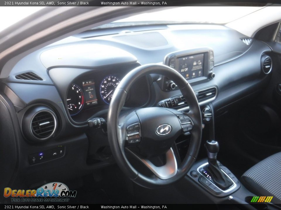 2021 Hyundai Kona SEL AWD Sonic Silver / Black Photo #13
