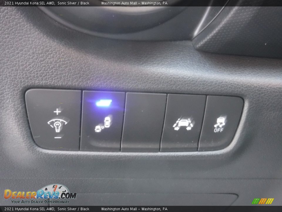 2021 Hyundai Kona SEL AWD Sonic Silver / Black Photo #14