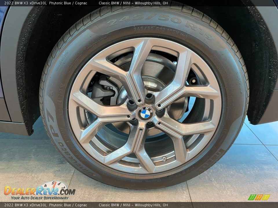 2022 BMW X3 xDrive30i Phytonic Blue / Cognac Photo #3