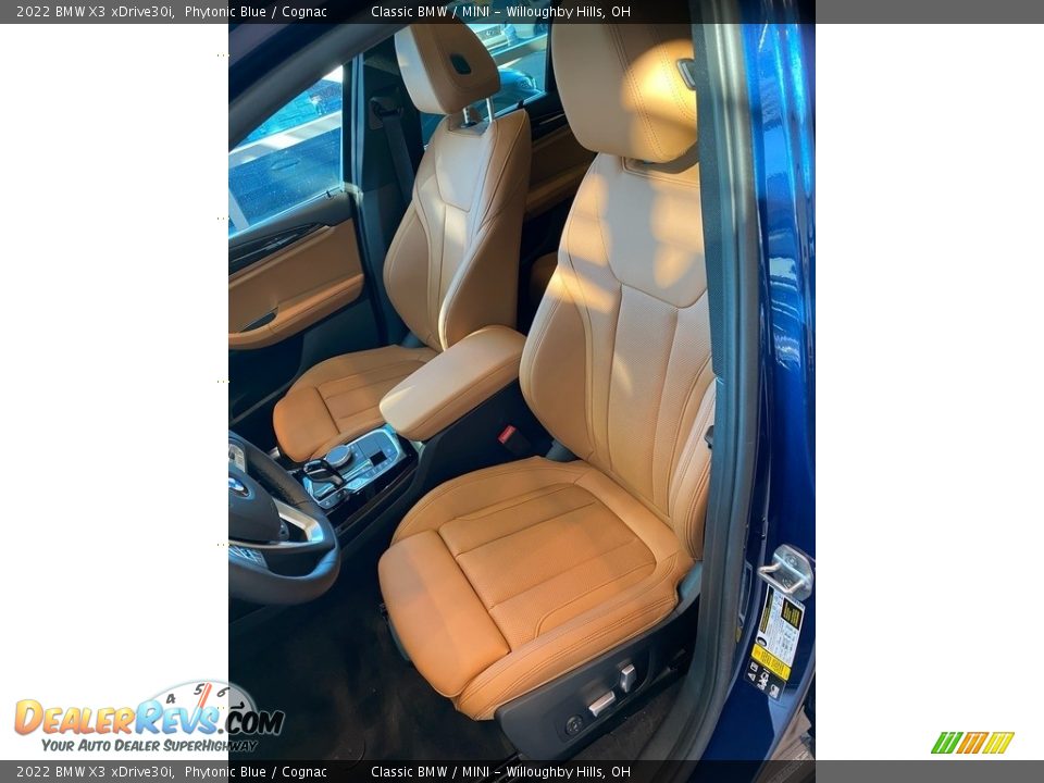 2022 BMW X3 xDrive30i Phytonic Blue / Cognac Photo #4