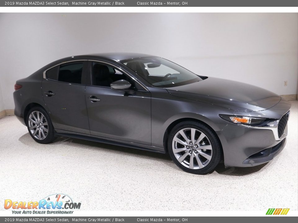 2019 Mazda MAZDA3 Select Sedan Machine Gray Metallic / Black Photo #1