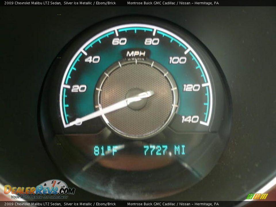 2009 Chevrolet Malibu LTZ Sedan Silver Ice Metallic / Ebony/Brick Photo #18