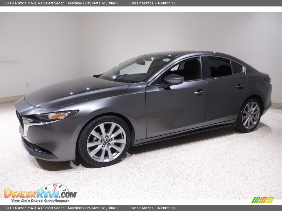 2019 Mazda MAZDA3 Select Sedan Machine Gray Metallic / Black Photo #3