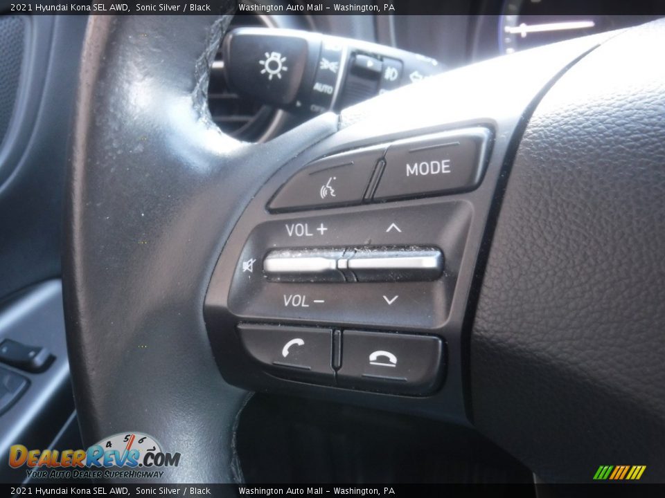 2021 Hyundai Kona SEL AWD Sonic Silver / Black Photo #24