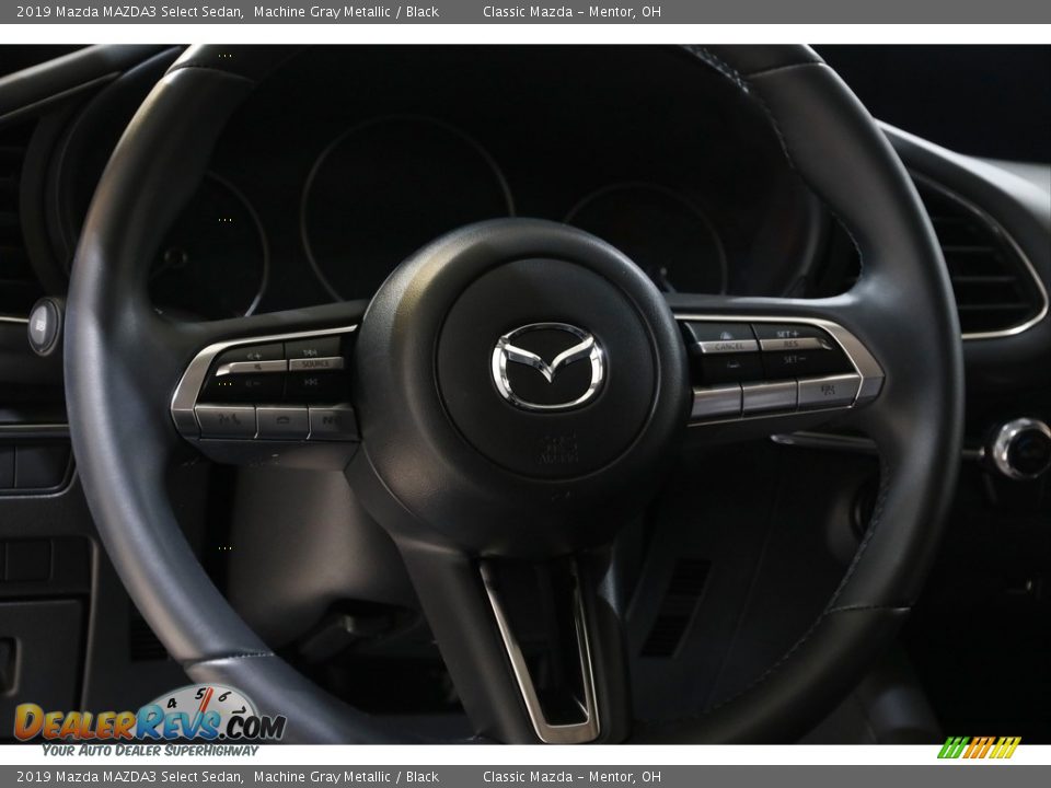 2019 Mazda MAZDA3 Select Sedan Machine Gray Metallic / Black Photo #7