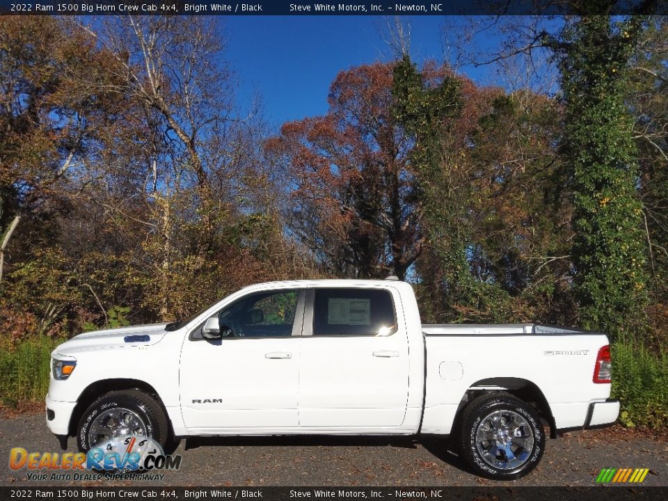 2022 Ram 1500 Big Horn Crew Cab 4x4 Bright White / Black Photo #1