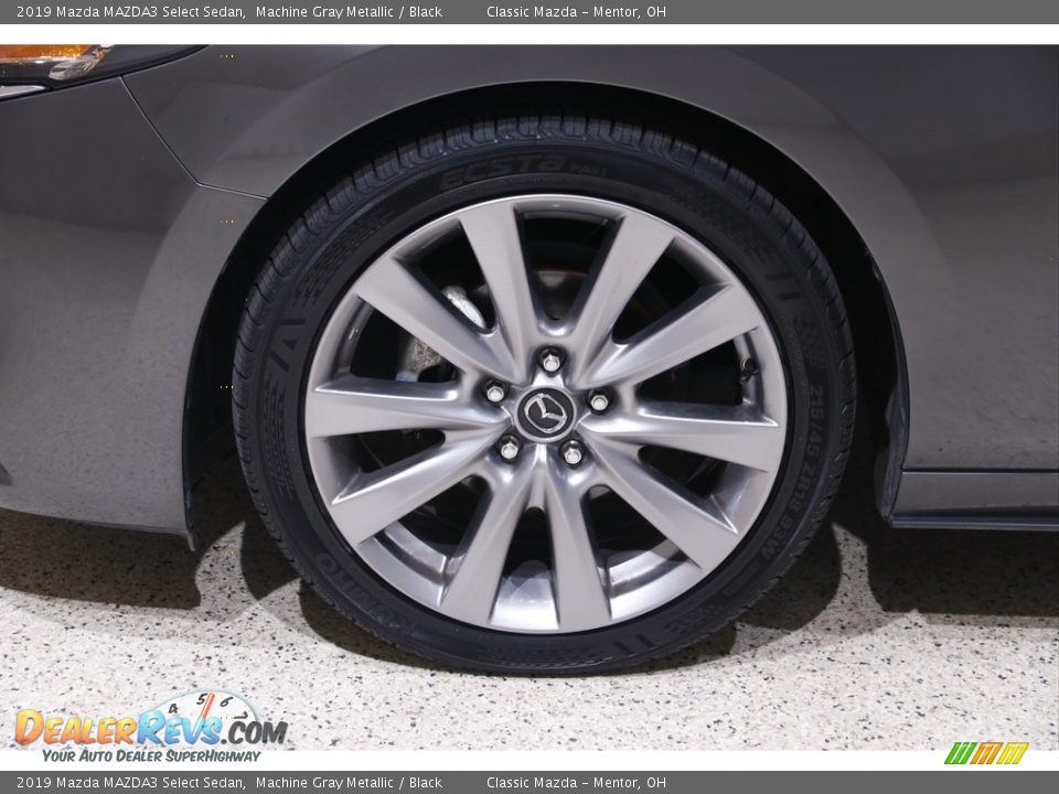 2019 Mazda MAZDA3 Select Sedan Machine Gray Metallic / Black Photo #21