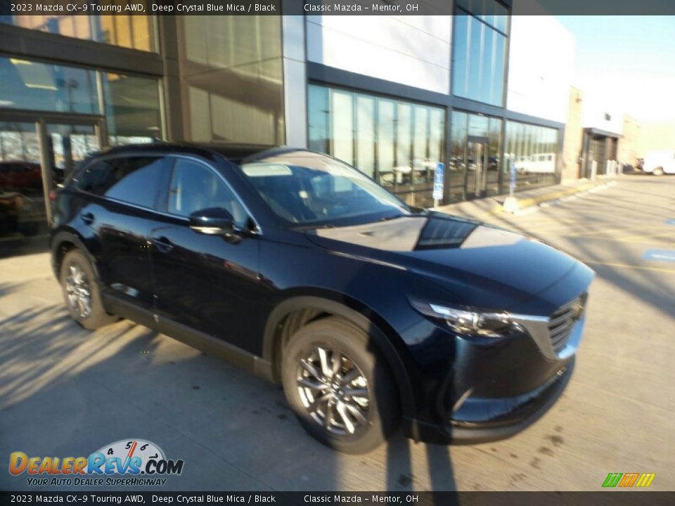 2023 Mazda CX-9 Touring AWD Deep Crystal Blue Mica / Black Photo #1