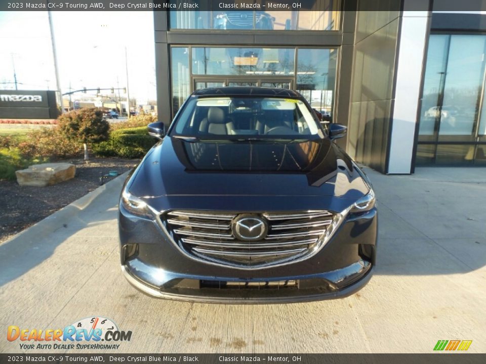 2023 Mazda CX-9 Touring AWD Deep Crystal Blue Mica / Black Photo #2
