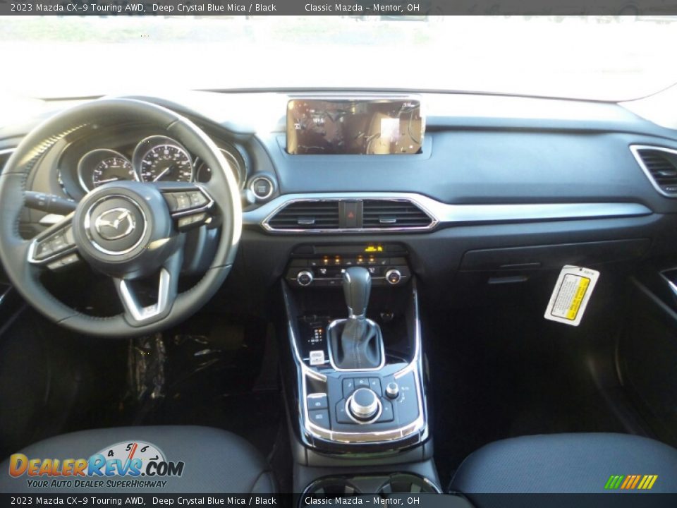 2023 Mazda CX-9 Touring AWD Deep Crystal Blue Mica / Black Photo #3