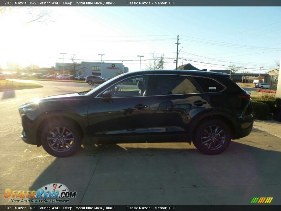 2023 Mazda CX-9 Touring AWD Deep Crystal Blue Mica / Black Photo #6