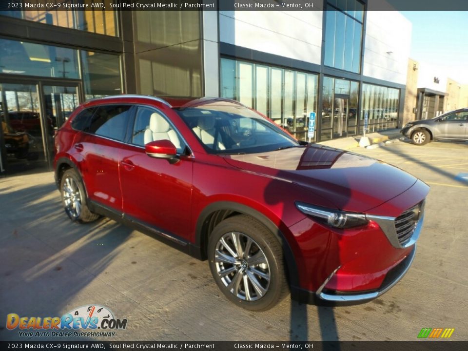 2023 Mazda CX-9 Signature AWD Soul Red Crystal Metallic / Parchment Photo #1