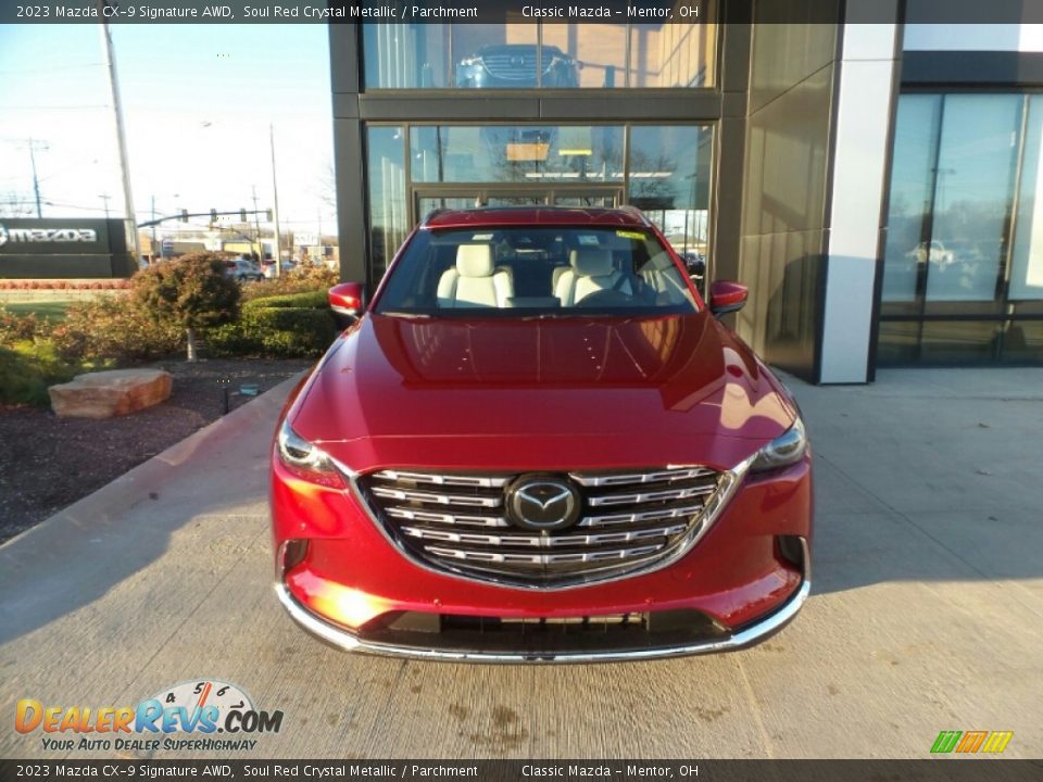 2023 Mazda CX-9 Signature AWD Soul Red Crystal Metallic / Parchment Photo #2