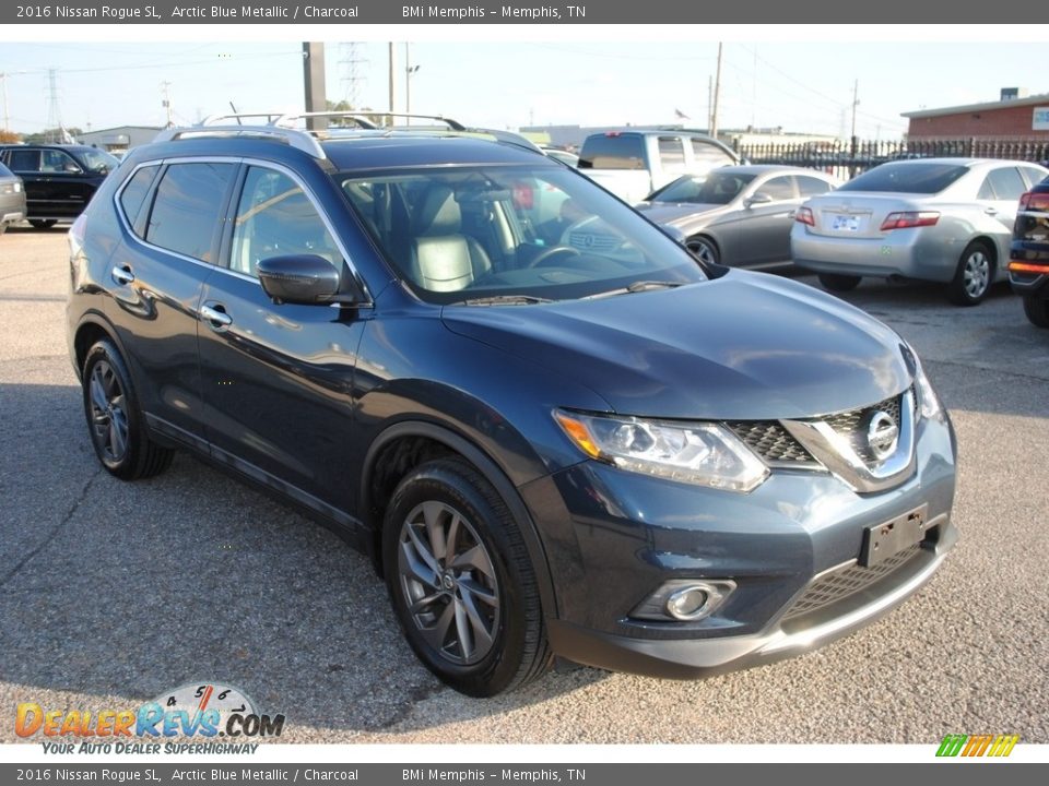 2016 Nissan Rogue SL Arctic Blue Metallic / Charcoal Photo #7